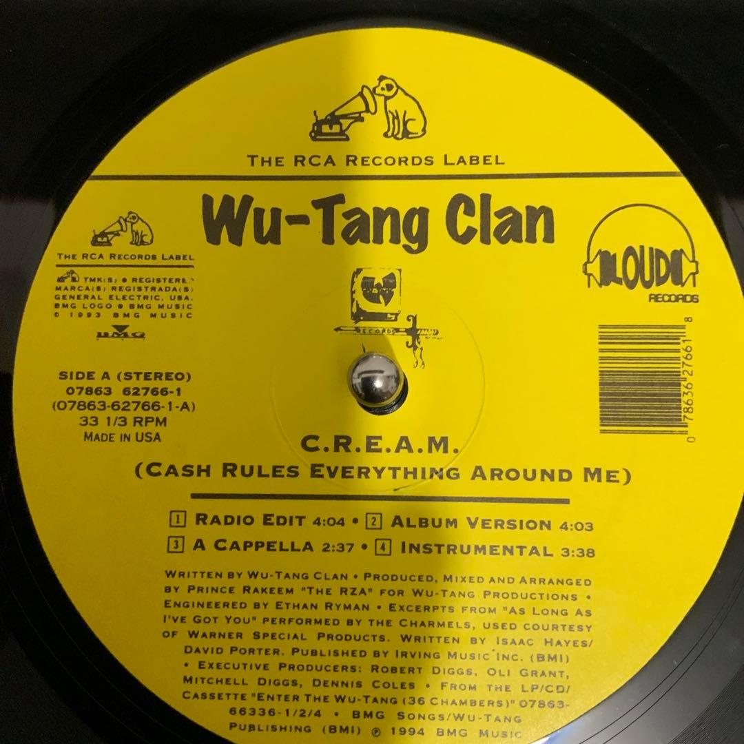 Wu-Tang Clan C.R.E.A.M. / Da Mystery of Chessboxin' 12" Vinyl US Pressing