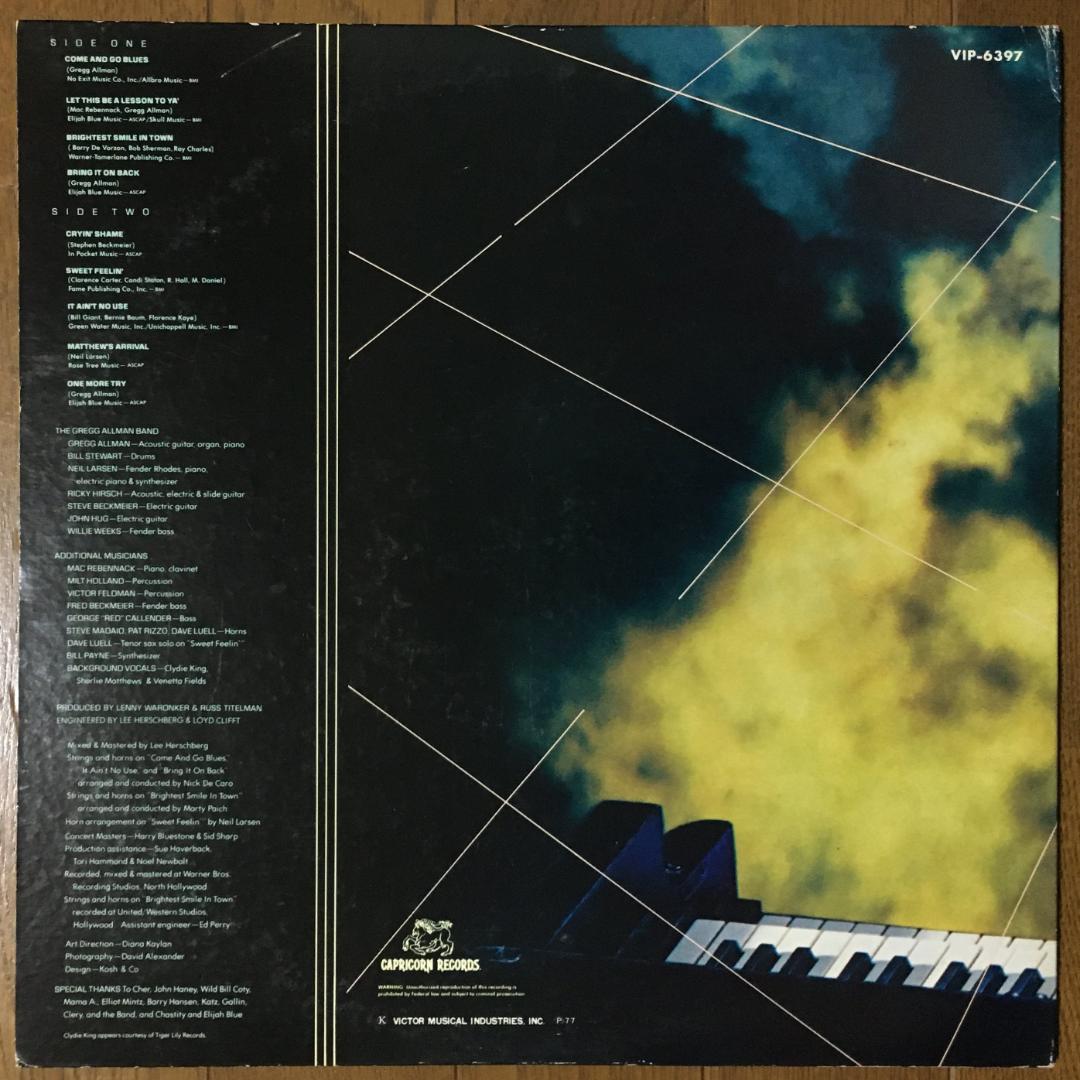 The Gregg Allman Band Playin' Up A Storm LP 1977 Japan Pressing Vinyl Record