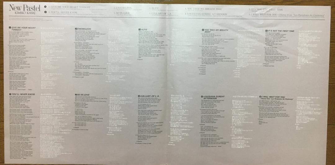Kimiko Kasai - Pastel LP 1984 Japan Jazz Fusion Funk Vinyl w/ Liner Notes