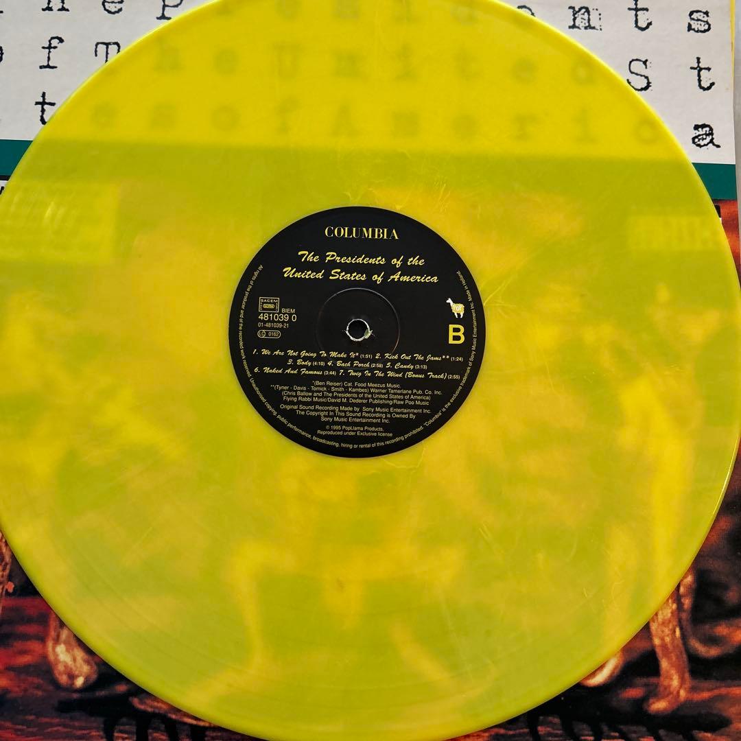 The Presidents of the United States of America LP Limited Yellow Vinyl Rare