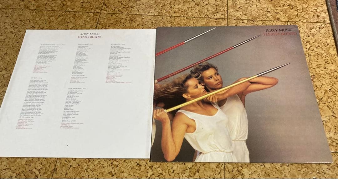 Roxy Music - Flesh + Blood LP Vinyl Record 1980 Japan Import Pressing