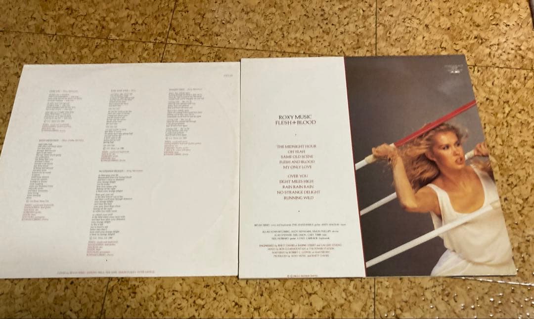 Roxy Music - Flesh + Blood LP Vinyl Record 1980 Japan Import Pressing