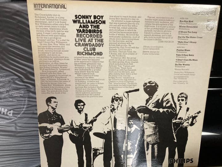 Sonny Boy Williamson & The Yardbirds Vinyl Record UK Edition Used 7"  White | Japansoundstore