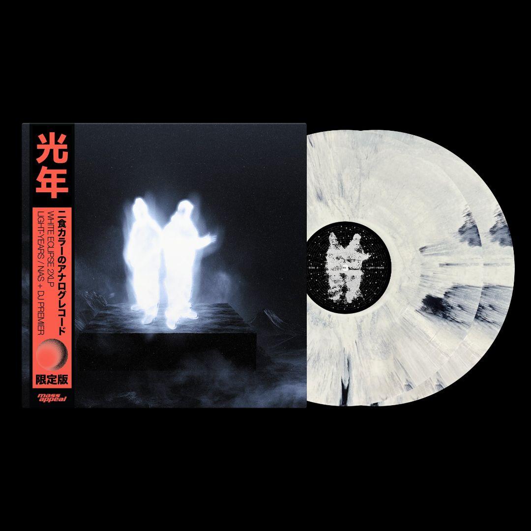 Nas + DJ Premier Light-Years Vinyl 2LP Limited Edition White Eclipse | Japansoundstore