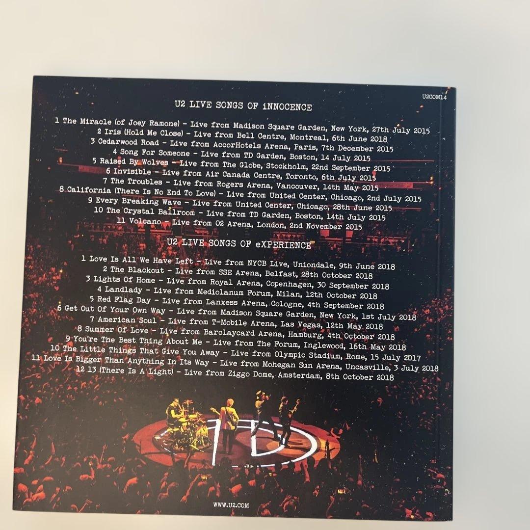 U2 Live Songs of iNNOCENCE + eXPERIENCE 2CD Rare Fan Club Exclusive 2019