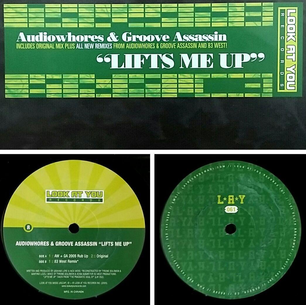 Audiowhores & Groove Assassin Lifts Me Up 12" Vinyl House Club Record