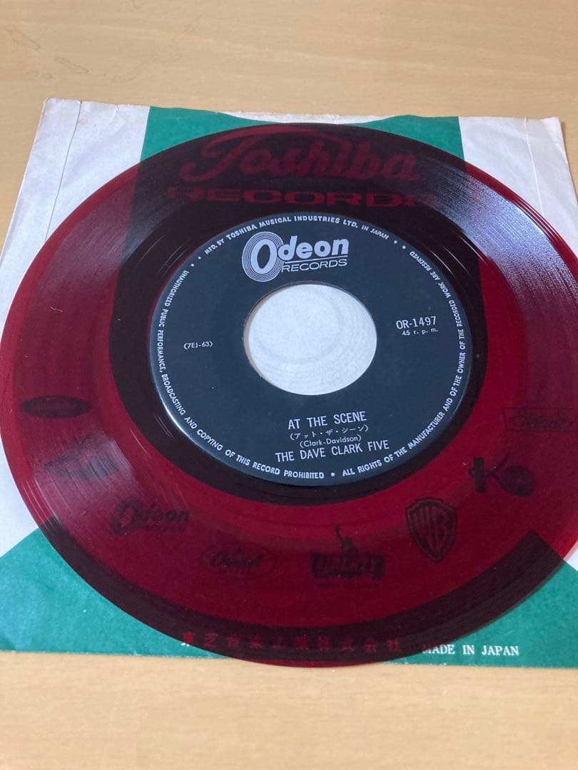 The Dave Clark Five At The Scene 7" Single Japan Red Vinyl Odeon OR-1497