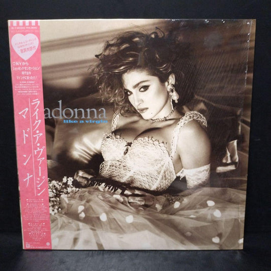 Madonna Like A Virgin Vinyl LP Japan Original 1984 Pressing with Obi Insert