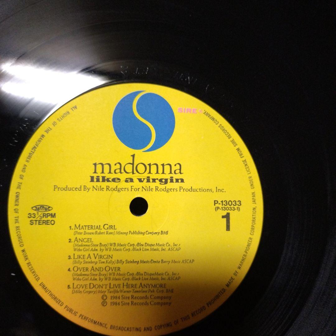 Madonna Like A Virgin Vinyl LP Japan Original 1984 Pressing with Obi Insert