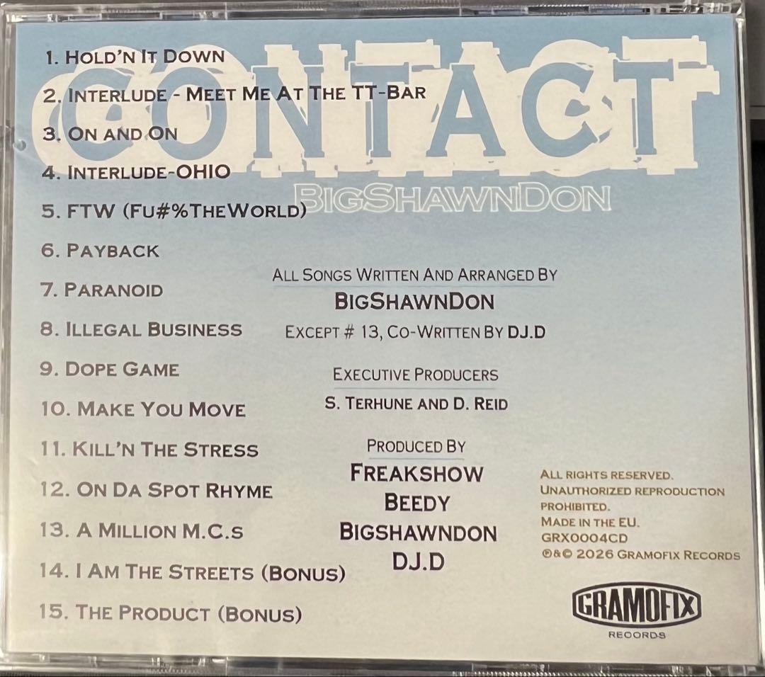 BigShawnDon Contact CD Limited Edition 260 Copies with Bonus Tote Bag