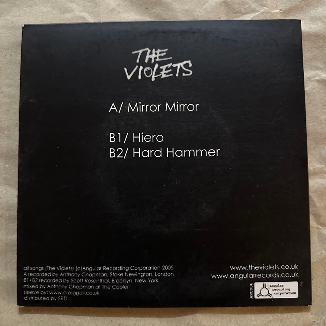 The Violets - Mirror Mirror 7" Vinyl Single 2005 Angular Recording Corp ARC008