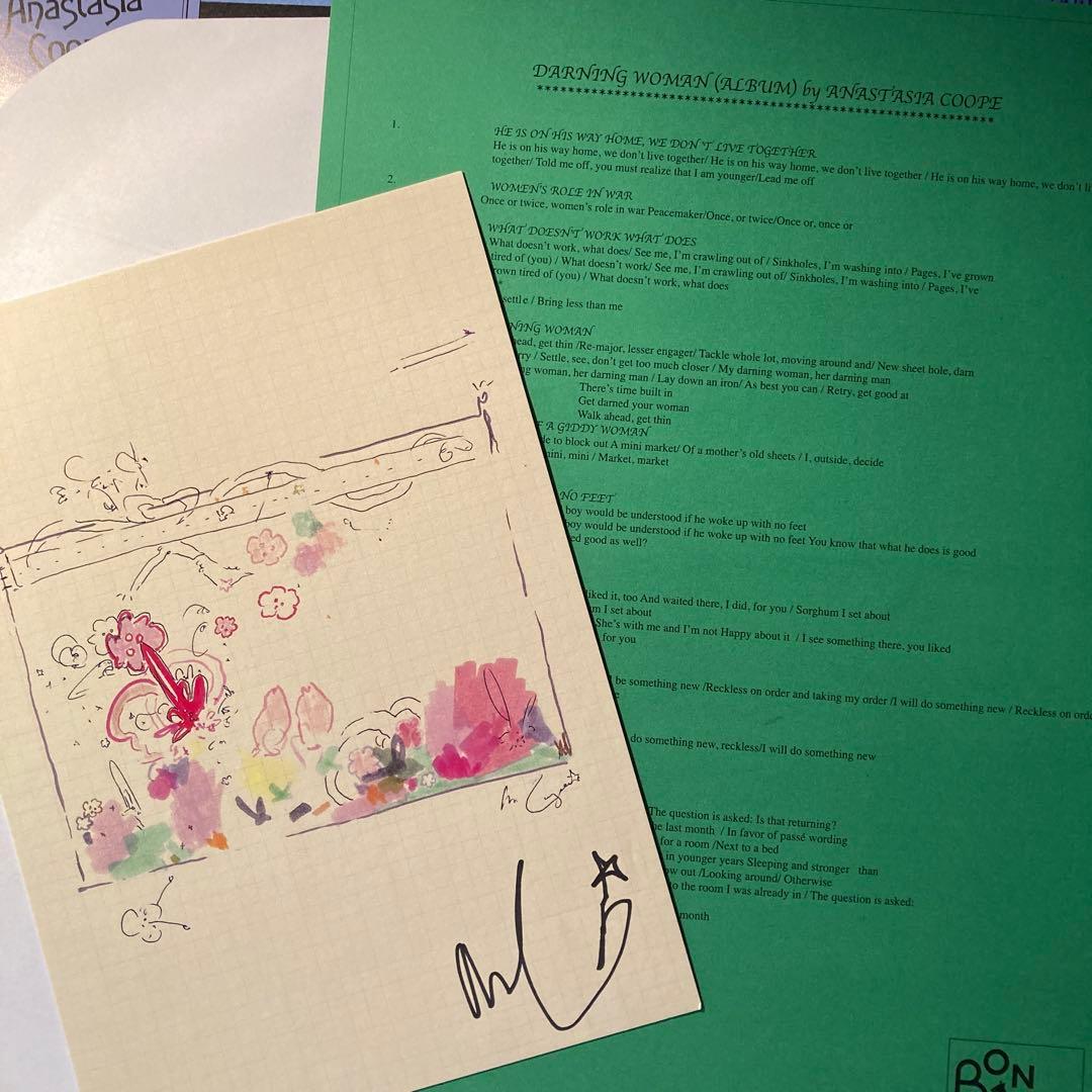 Anastasia Coope Darning Woman Ltd Japan Vinyl Near Mint Blue Record | Japansoundstore