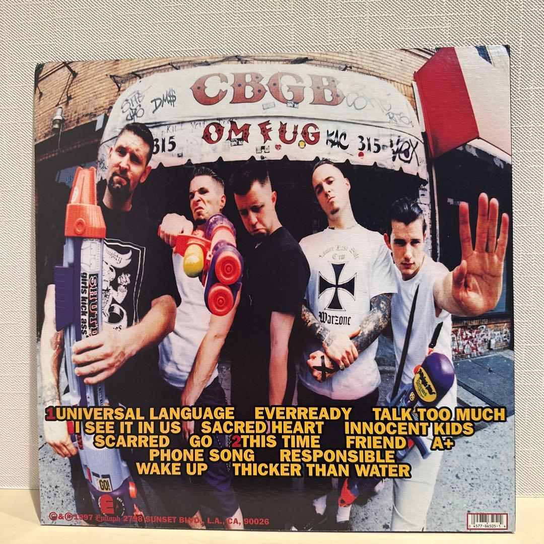 H2O Thicker Than Water Vinyl LP 1997 Epitaph Records Hardcore Punk