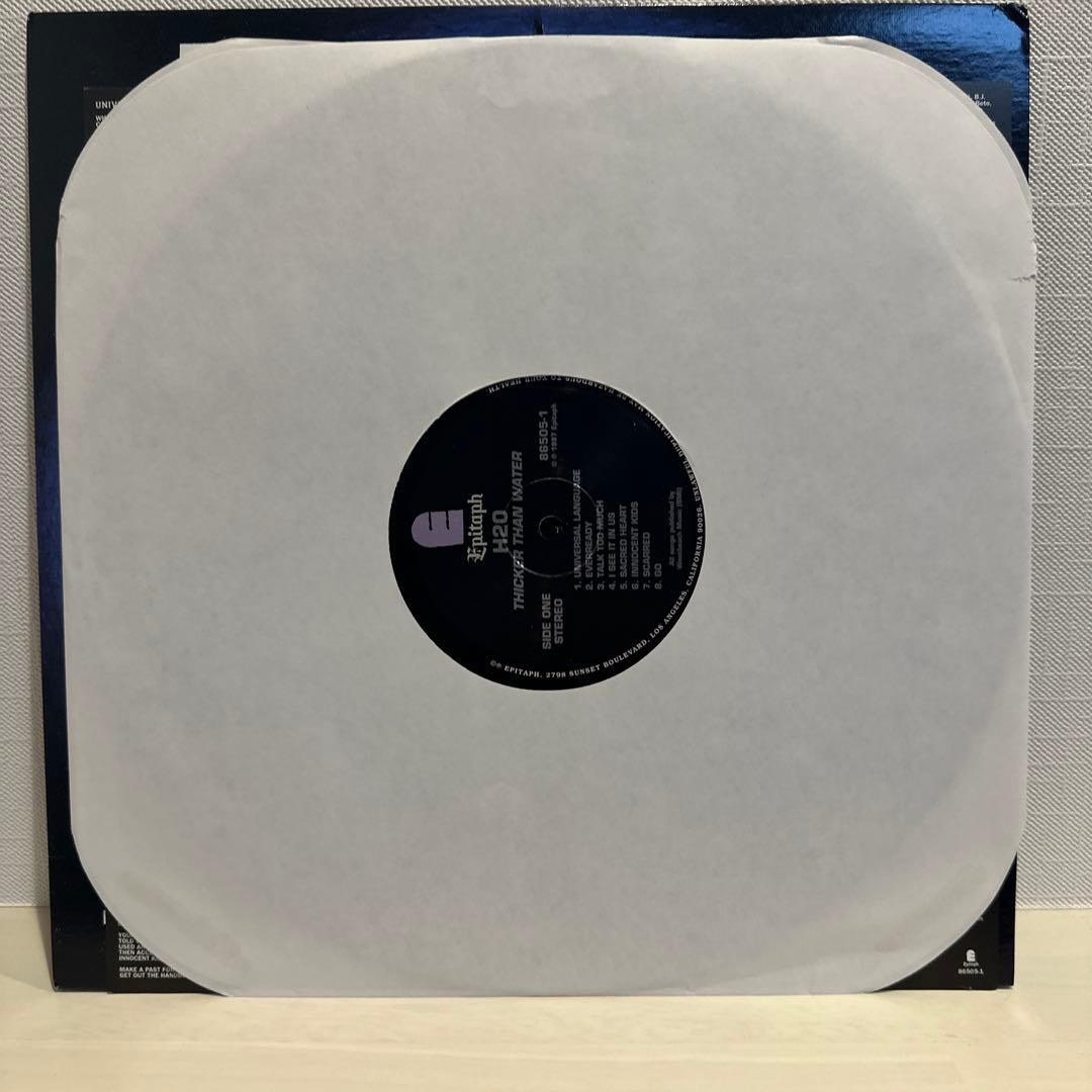 H2O Thicker Than Water Vinyl LP 1997 Epitaph Records Hardcore Punk