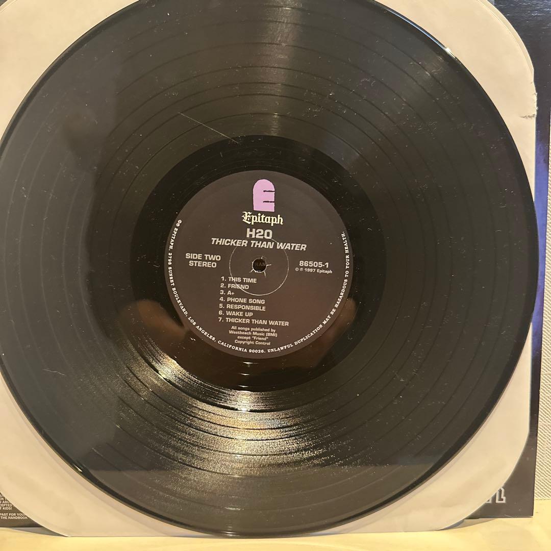 H2O Thicker Than Water Vinyl LP 1997 Epitaph Records Hardcore Punk