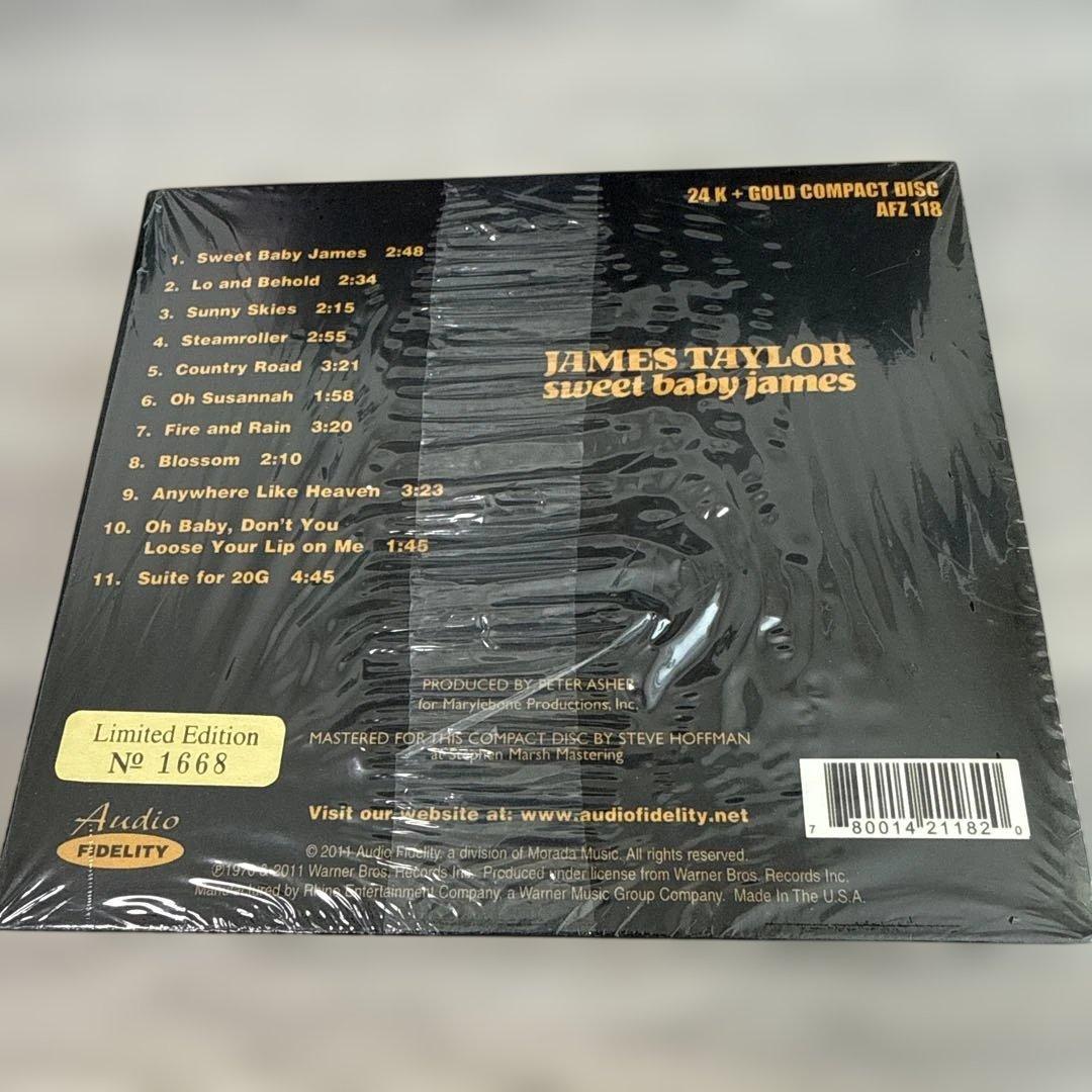 James Taylor - Sweet Baby James Audio Fidelity 24K Gold CD Limited Edition 2011