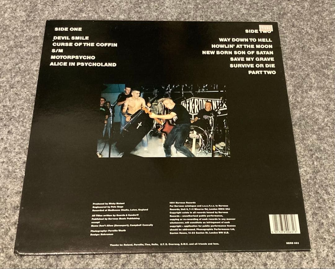 Nekromantix - Curse Of The Coffin Vinyl LP Blue Vinyl Psychobilly
