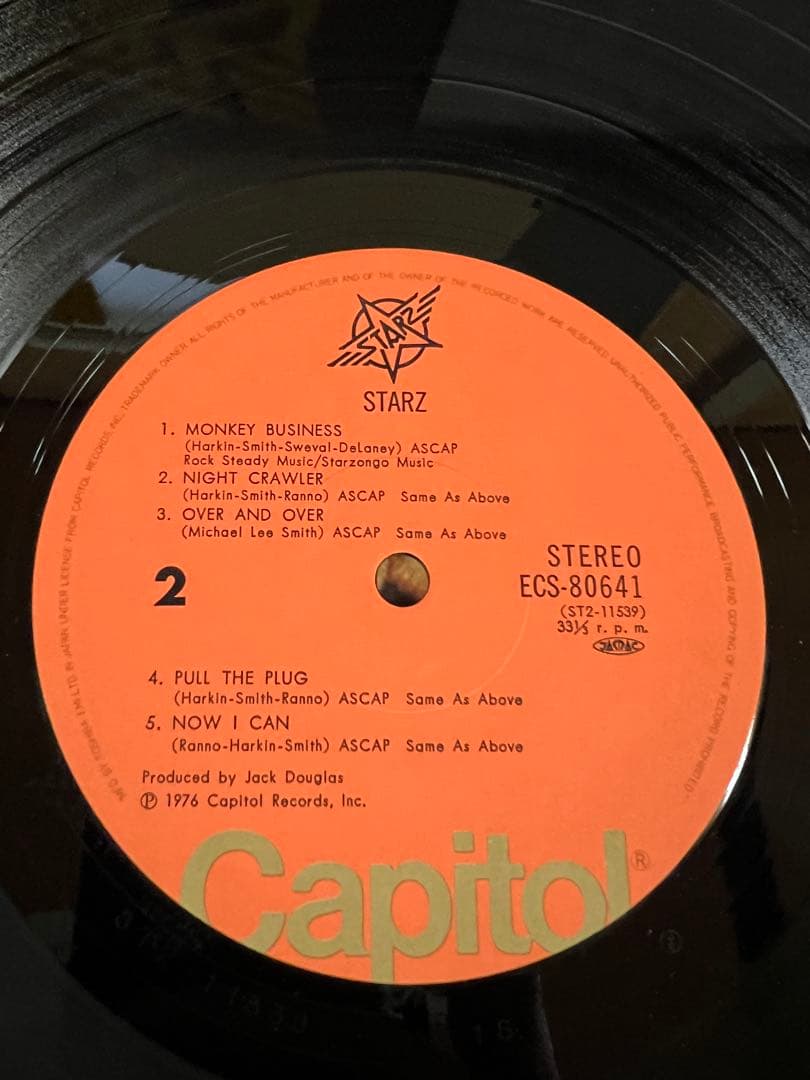 STARZ Self-Titled 1976 Japan LP ECS-80641 Hard Rock Power Pop Vinyl Record