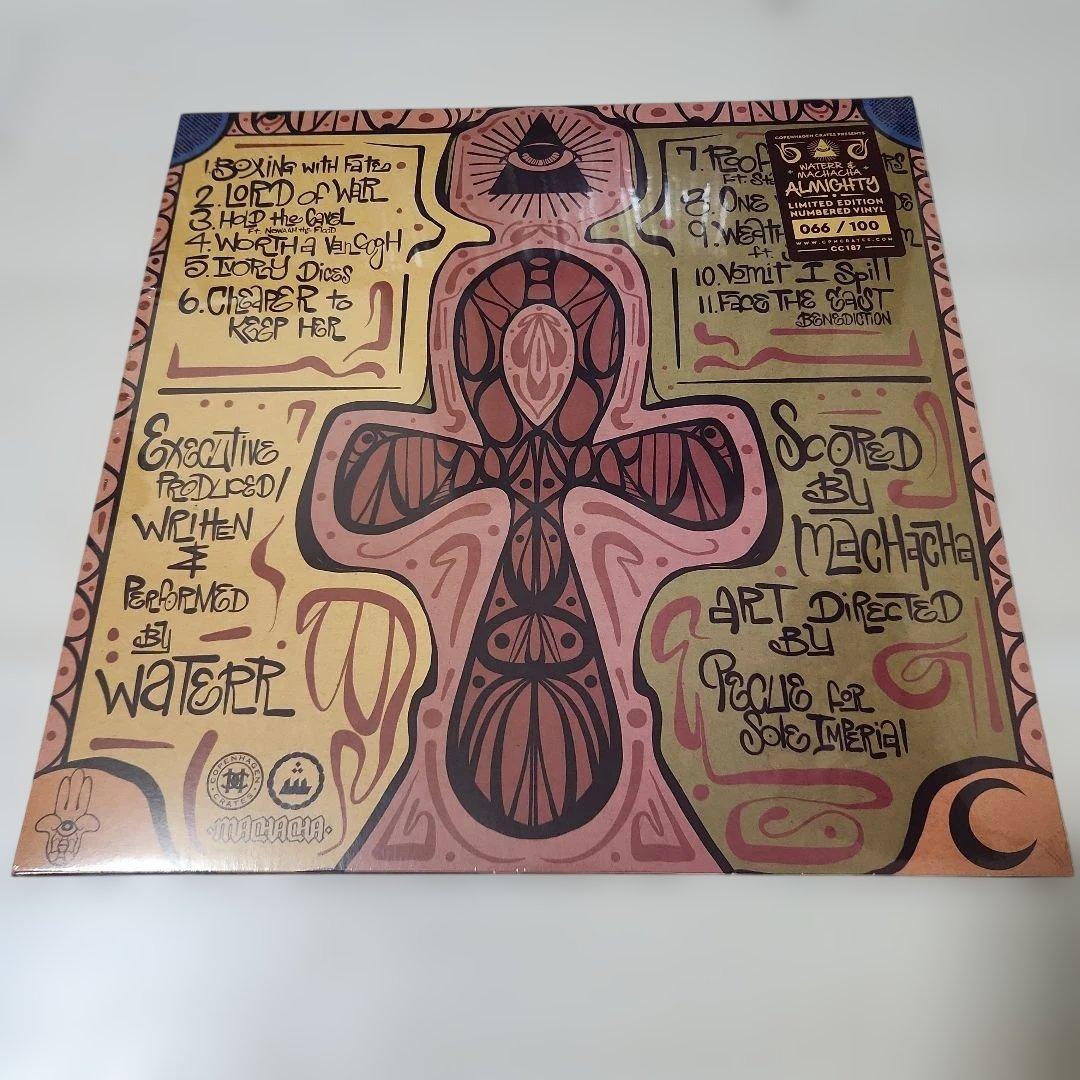 Waterr x Machacha - Almighty Vinyl LP Milky Oxblood Limited Edition #066/100