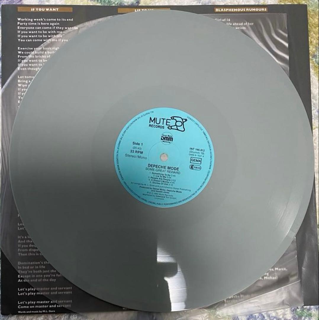 Depeche Mode Some Great Reward LP Grey Color Vinyl Import West Germany 1984