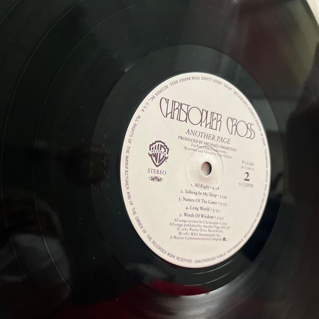 Christopher Cross Another Page Japan LP Vinyl Record Obi Liner Notes P-11286