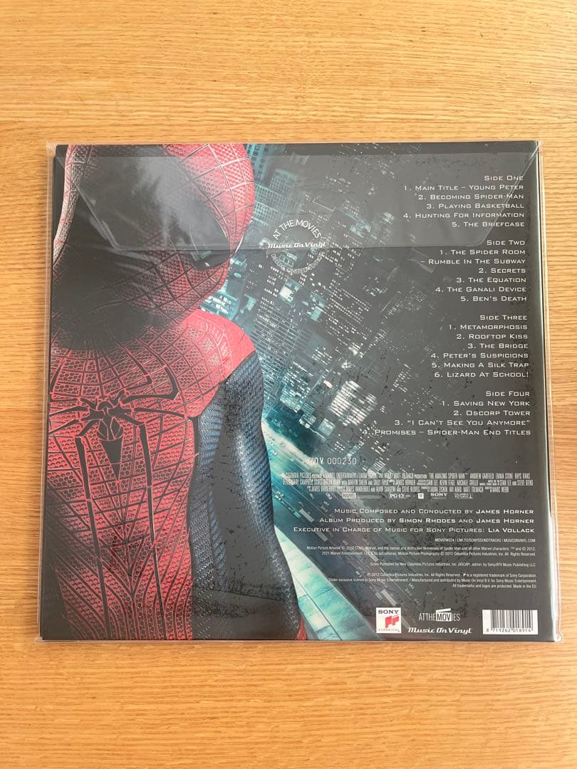 The Amazing Spider-Man Soundtrack James Horner 2LP Green/Black Marble Vinyl Ltd