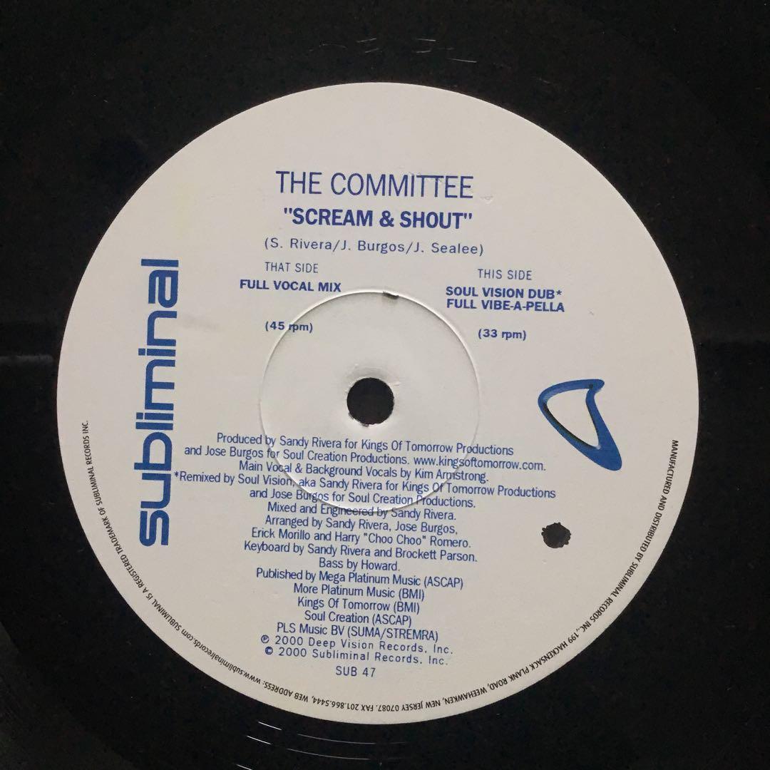 The Committe Scream & Shout LP Vinyl Record Used Soul Vibe-A-Pella 1980s | Japansoundstore