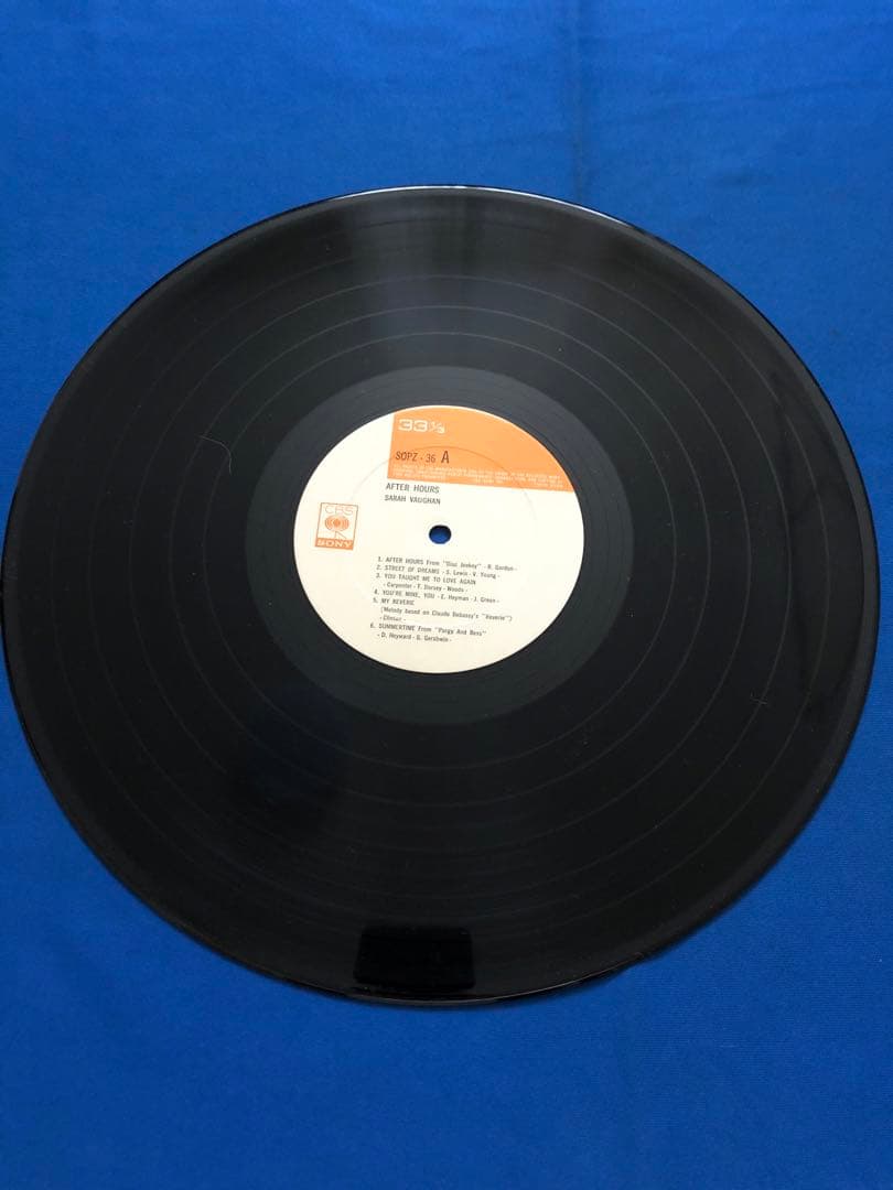 Sarah Vaughan - After Hours LP Vinyl Japan SOPZ-36 Jazz Classic With Obi
