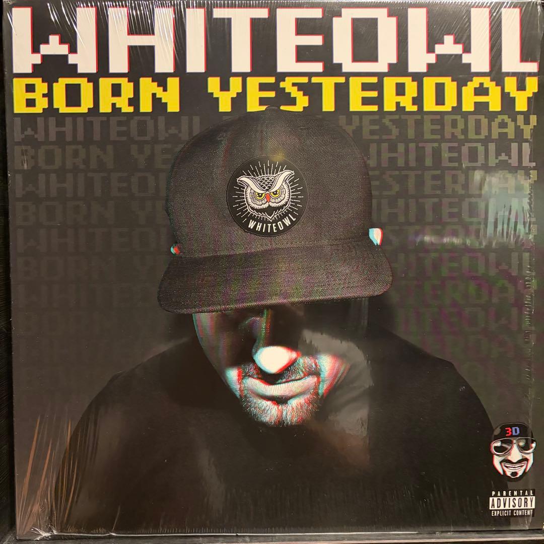 Whiteowl - Born Yesterday LP Hip Hop 2018 Statik Selektah Includes 3D Glasses