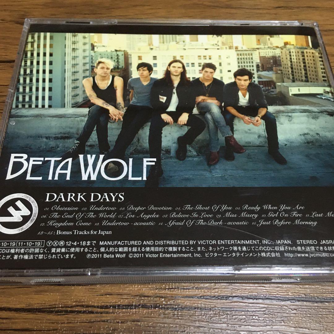 Beta Wolf - Dark Days CD Japan Press with OBI 2011 Modern Rock