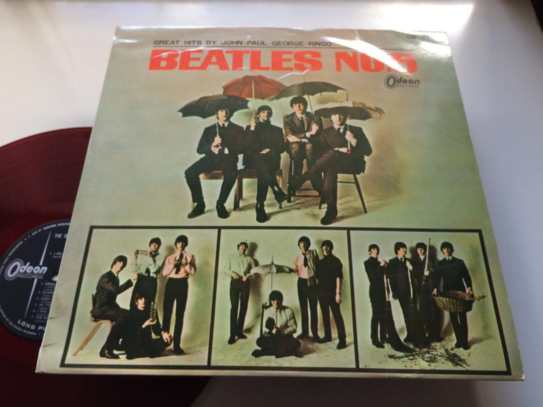 The Beatles No.5 Japan Red Vinyl LP Odeon OR-7103 Rare Colored Disc