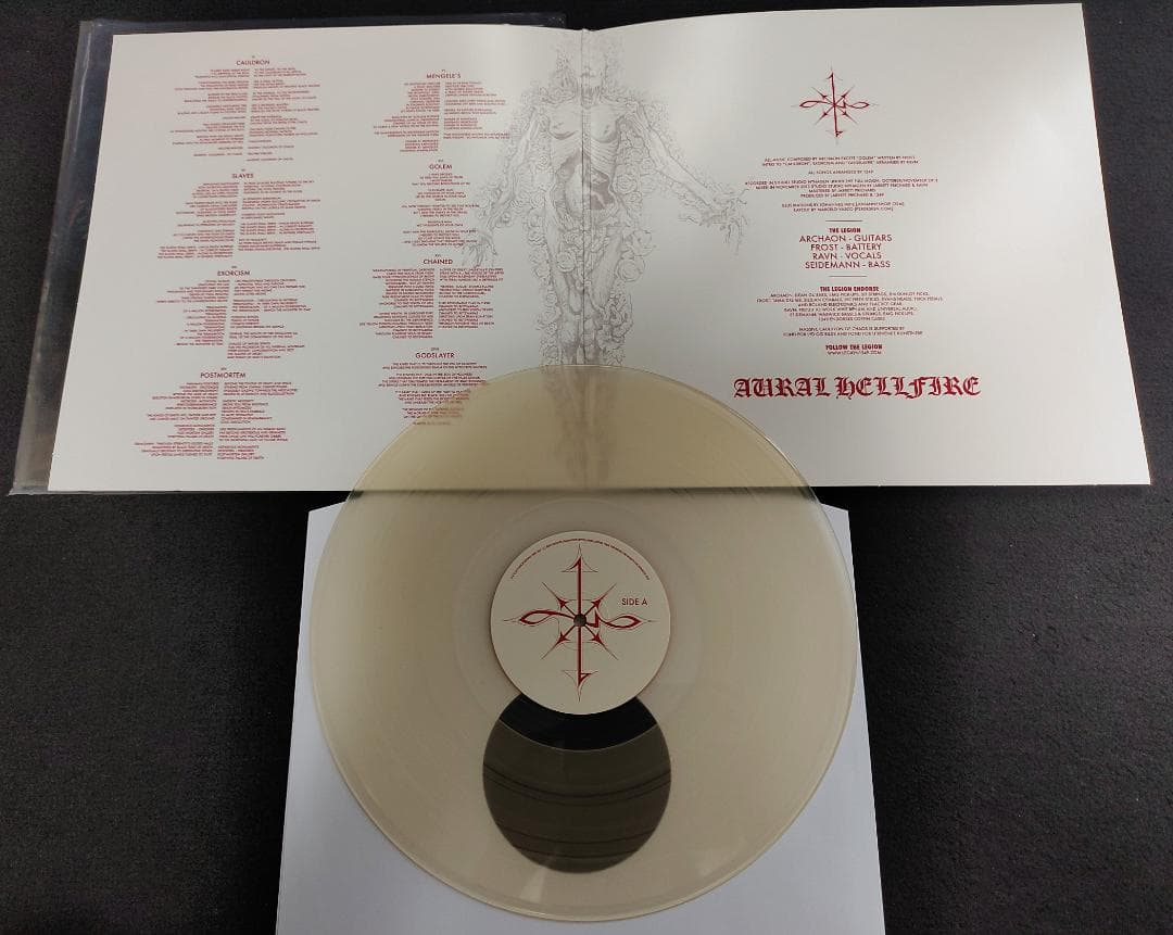 1349 Massive Cauldron of Chaos LP Clear Vinyl Black Metal Record Indie Rec