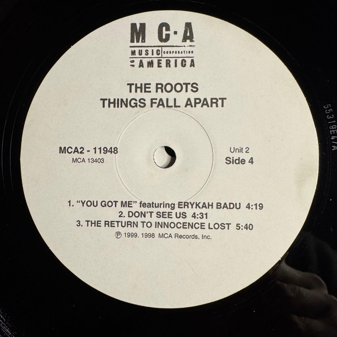 The Roots - Things Fall Apart 2LP US Original 1999 MCA Records Hip Hop Vinyl