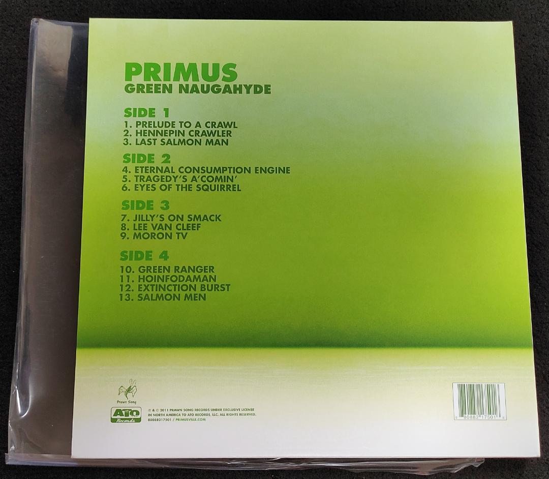 Primus - Green Naugahyde 2LP Limited Edition Green Vinyl Record