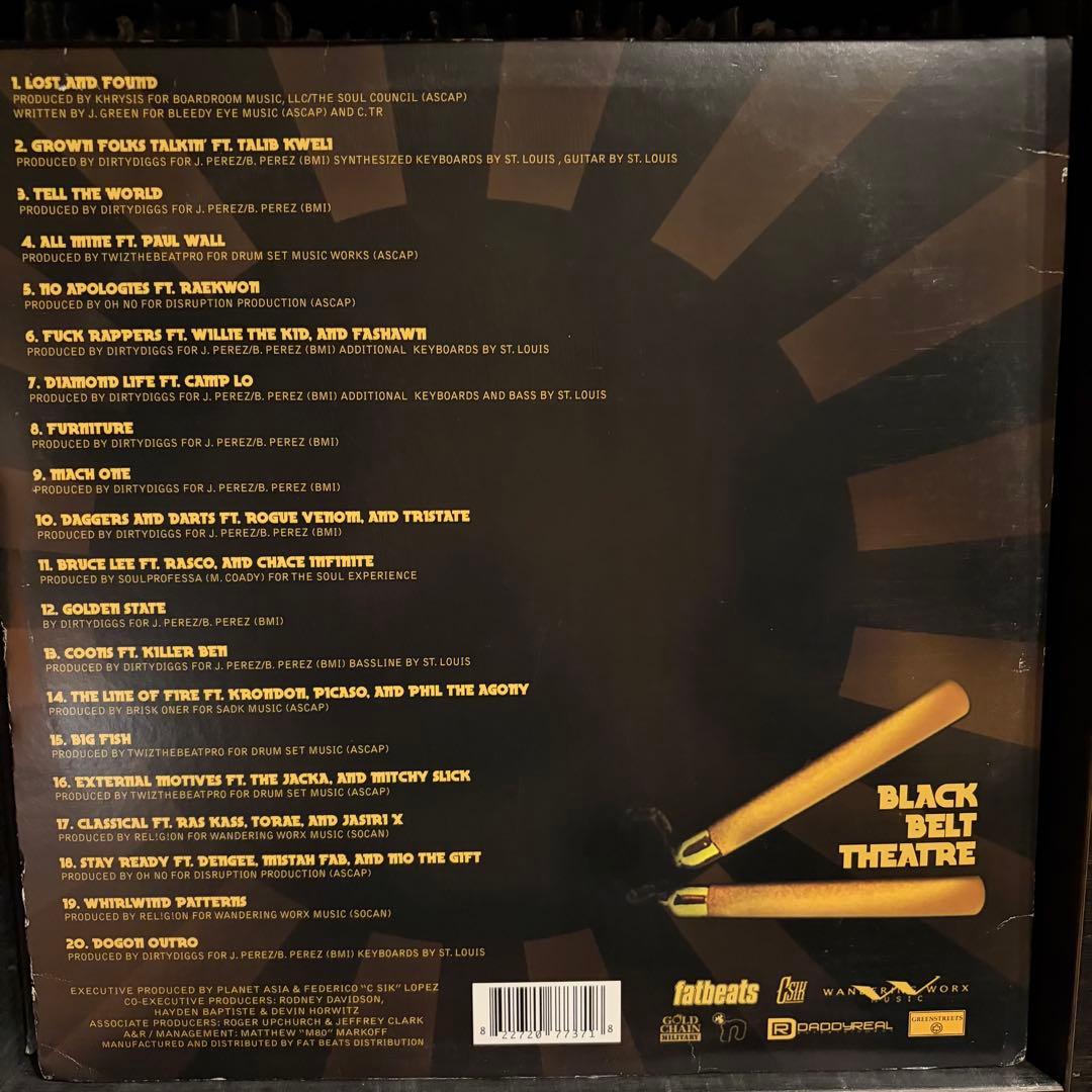 Planet Asia Black Belt Theatre 2LP Hip Hop Vinyl 12 Tracks Used | Japansoundstore