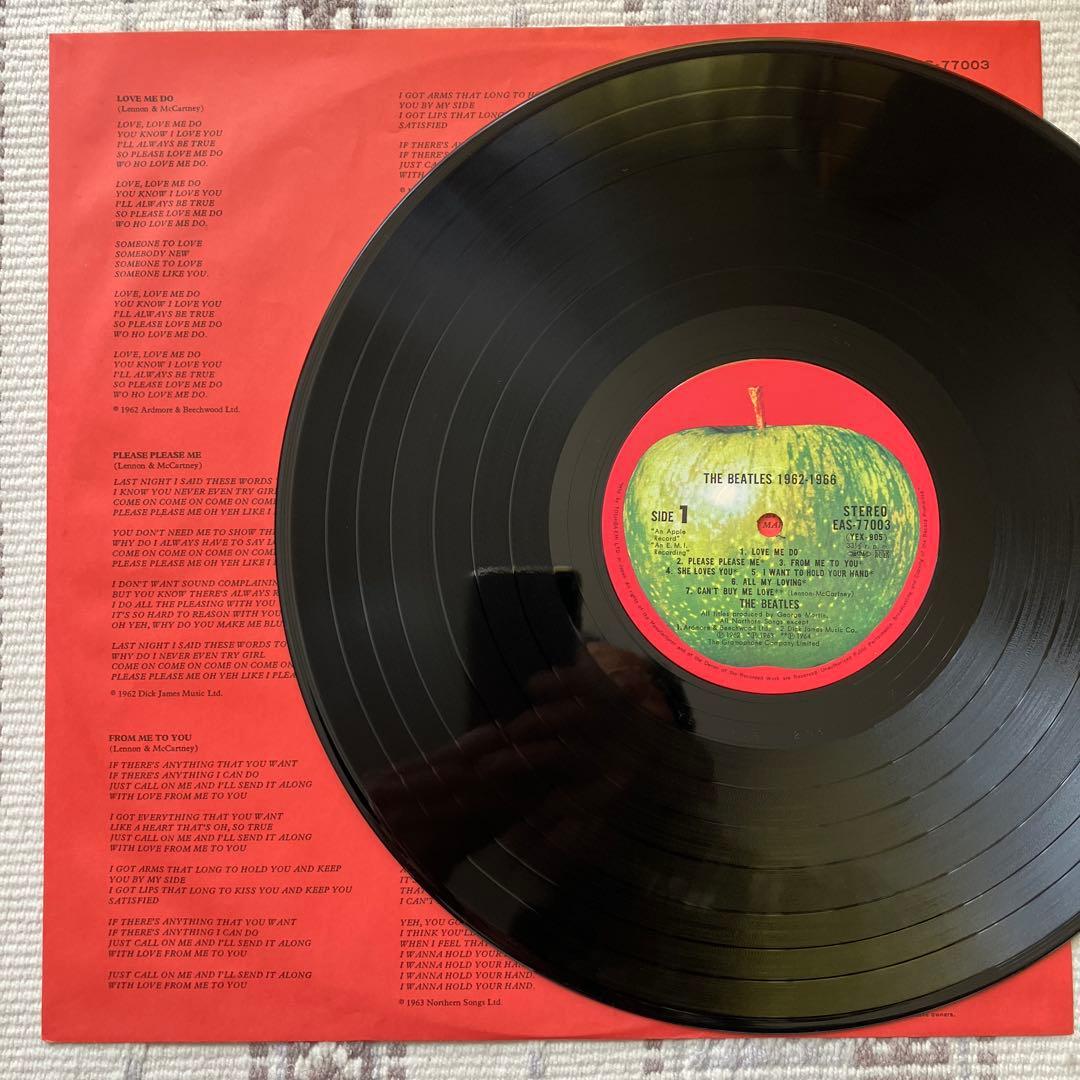 The Beatles 1962-1966 Double LP Red Vinyl Discography 23 Songs Used | Japansoundstore
