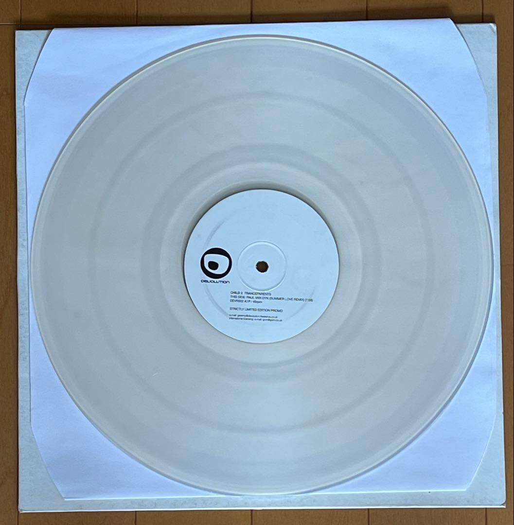 Tranceparents - Child 2 (Paul van Dyk Remix) Clear Vinyl 12" Promo Electronic
