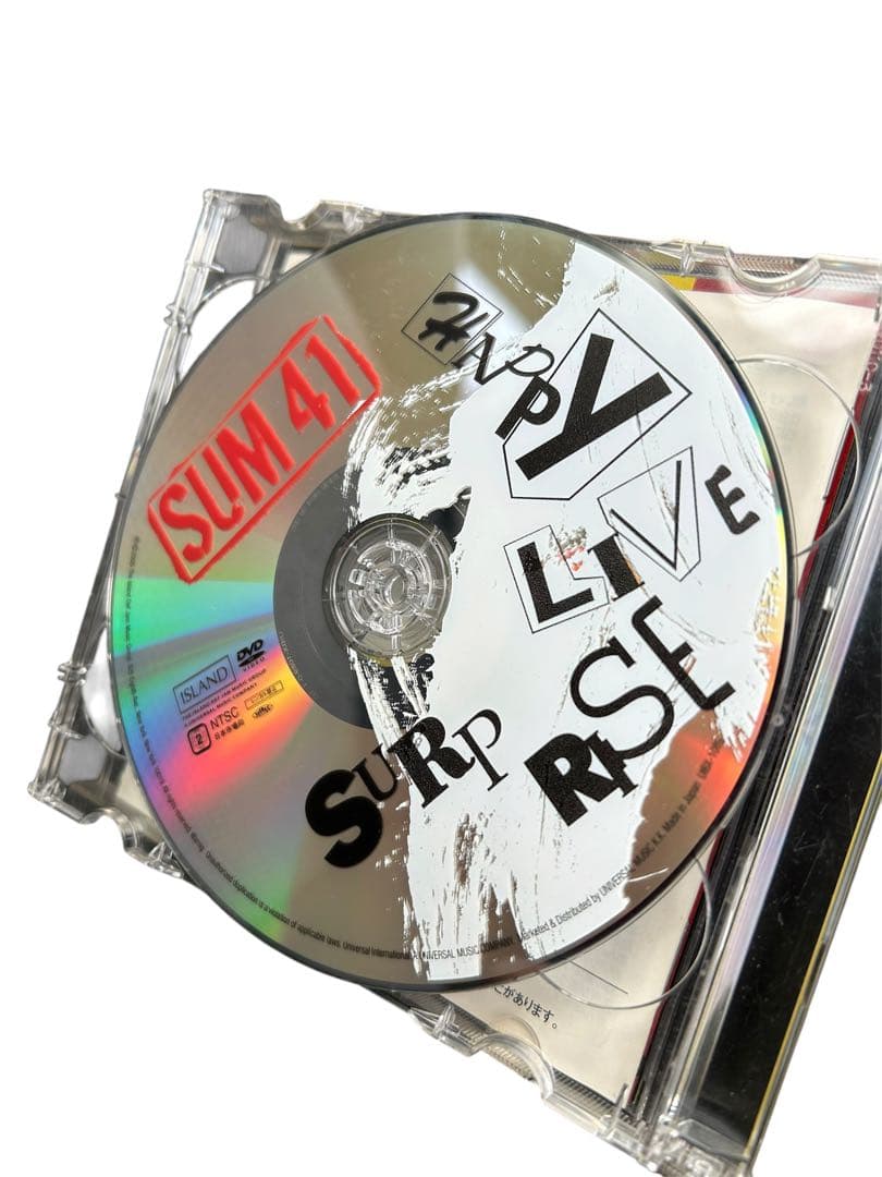 Sum 41 Happy Live Surprise CD+DVD Japan Press Limited Edition 2005 with OBI