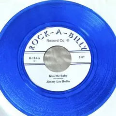 Jimmy Lee Rollin - Kiss Me Baby - Rare Blue Vinyl 7-inch Rockabilly Single