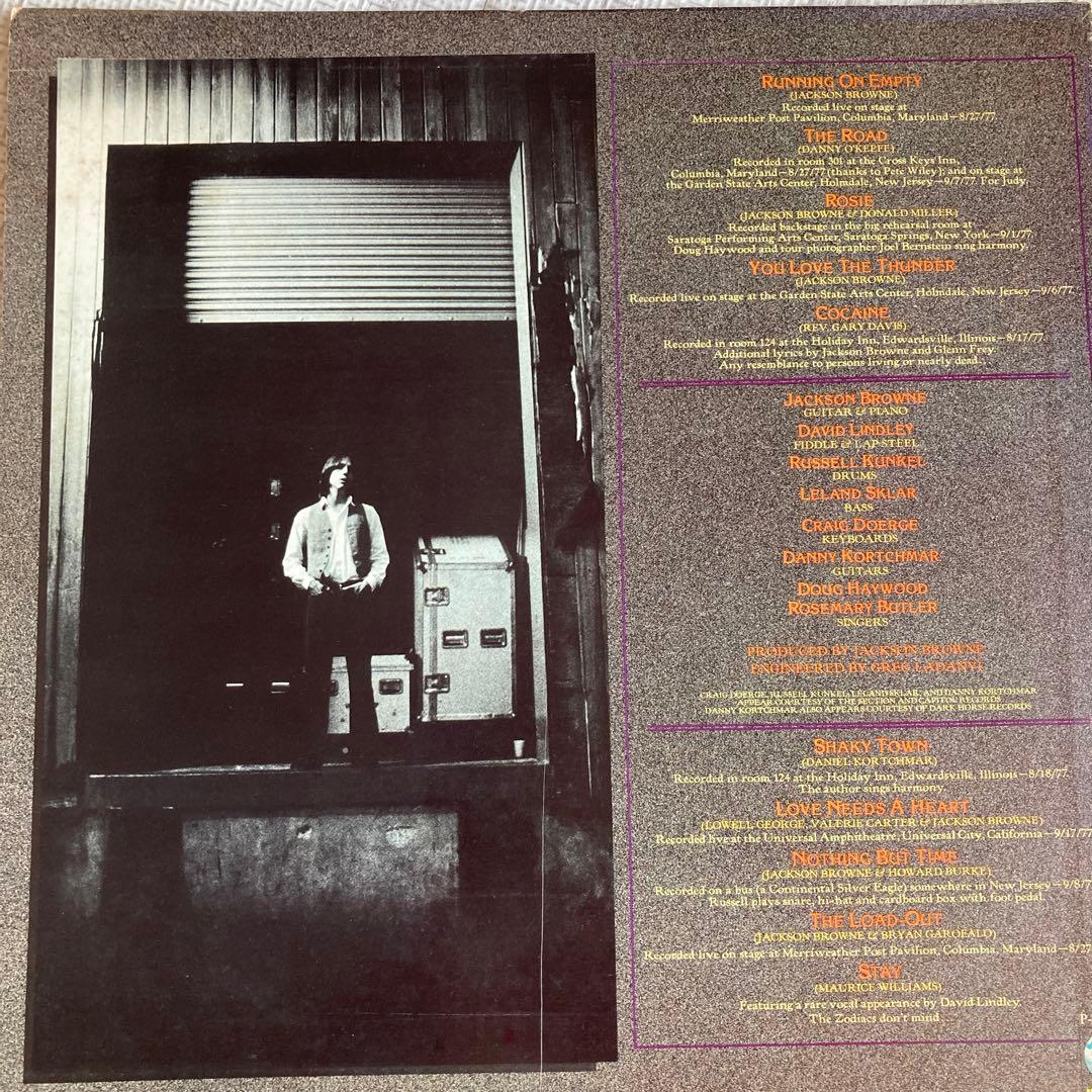 Jackson Browne - Running On Empty LP Japan Pressing Asylum P-10446Y Vinyl Record