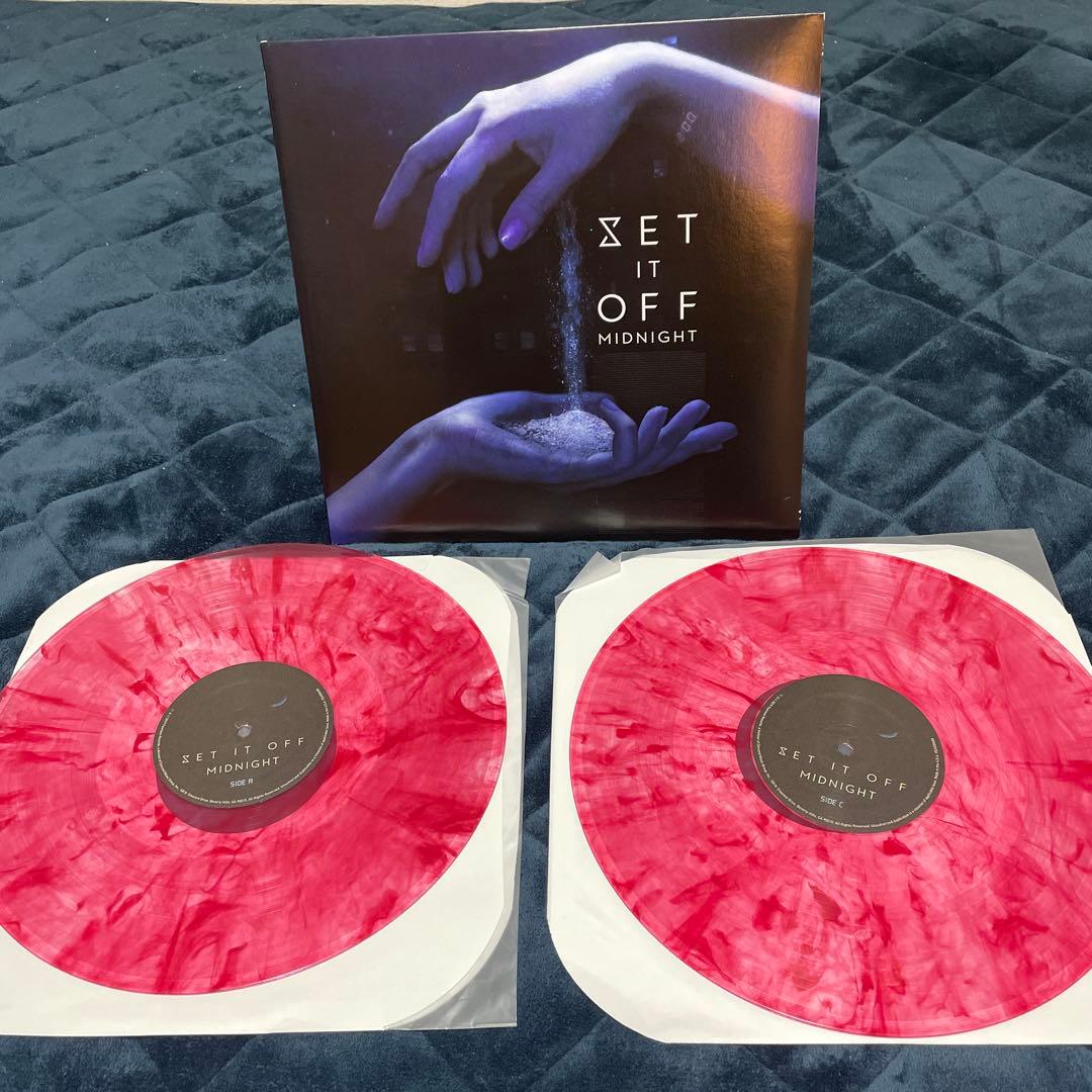 Set It Off - Midnight LP Vinyl Red Marble Double Record Album