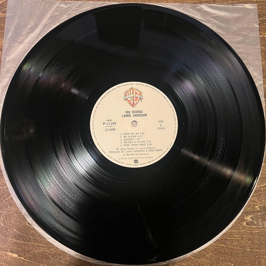 Laurie Anderson Big Science LP Japan Original 1982 P-11192 Avant-Garde Vinyl