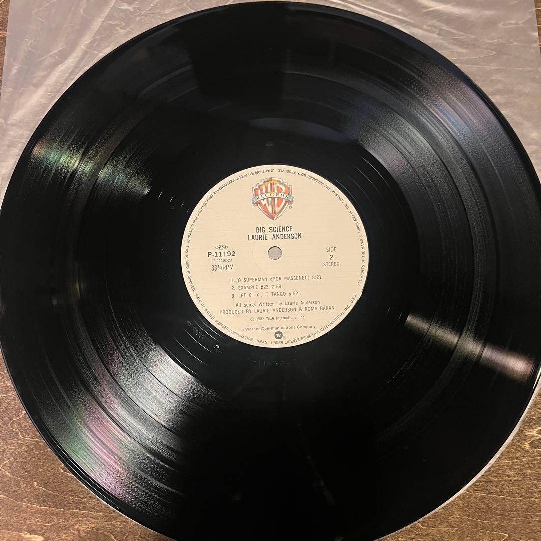 Laurie Anderson Big Science LP Japan Original 1982 P-11192 Avant-Garde Vinyl