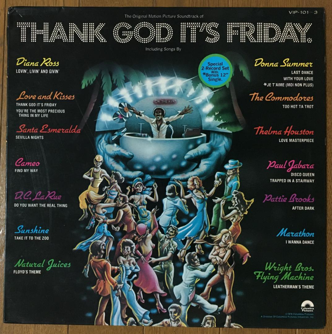 Thank God It's Friday Original Soundtrack 3-LP Japan Vinyl Disco Compilation