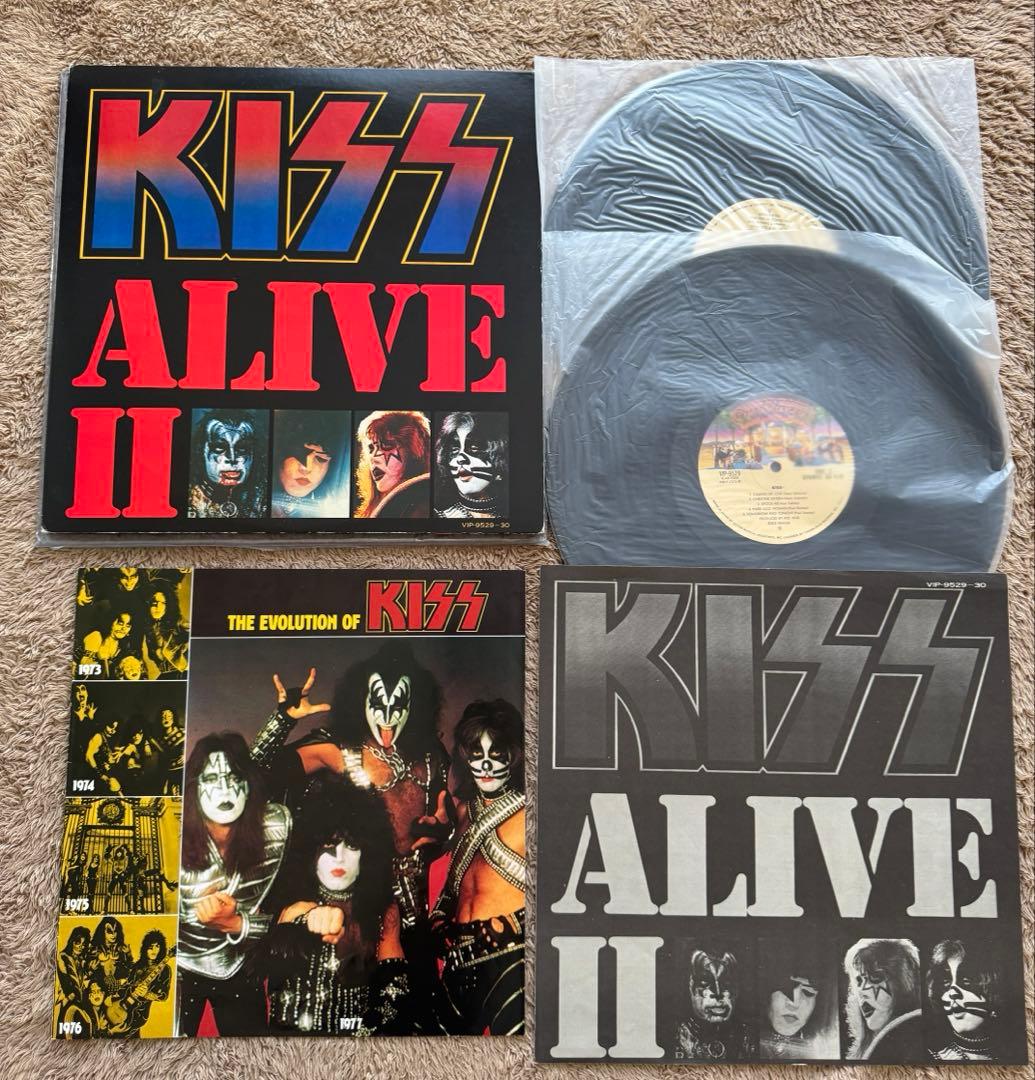 KISS - Alive II 2LP Japan Vinyl Record Double Jacket with Booklet VIP-9529-30