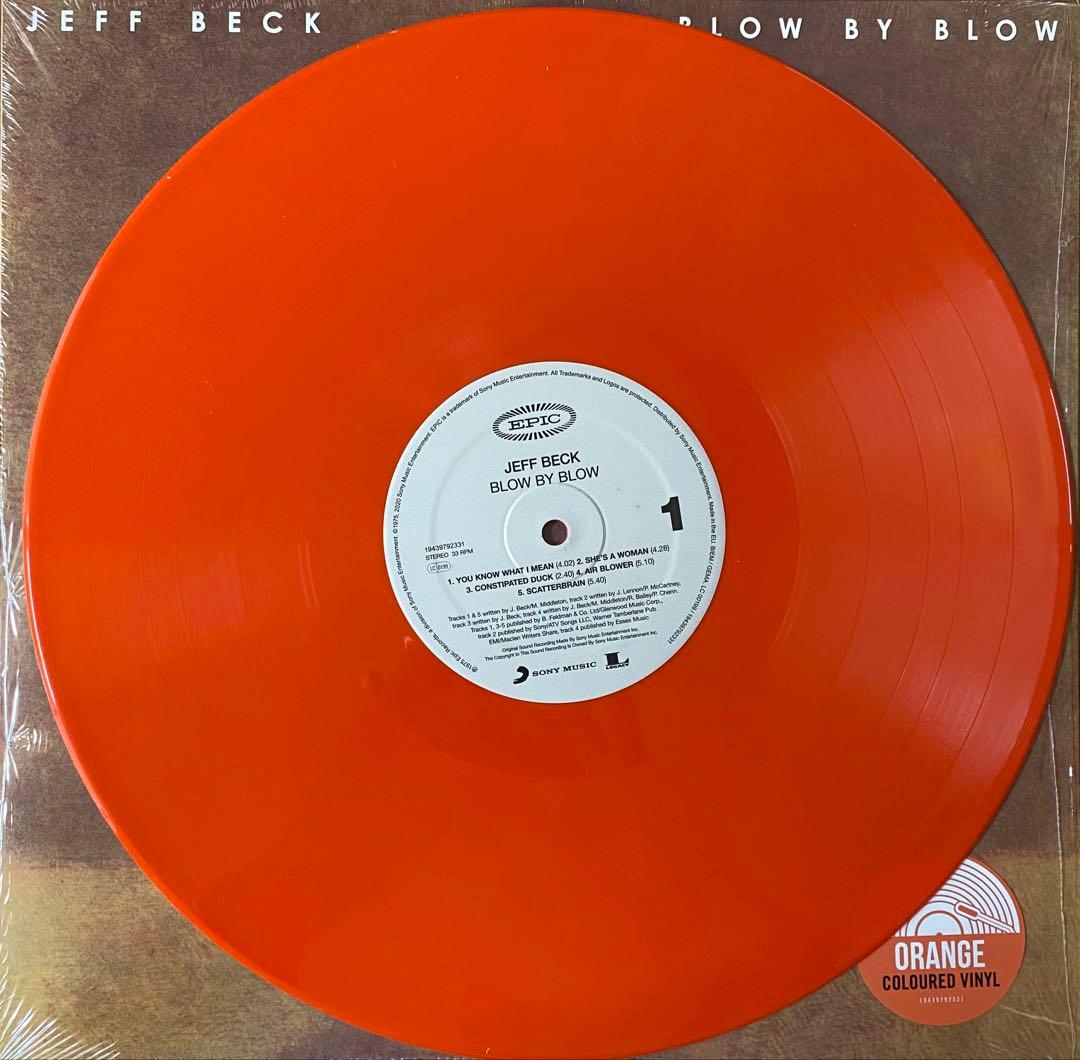 Jeff Beck Blow By Blow LP Limited Orange Colored Vinyl Jazz Rock Fusion