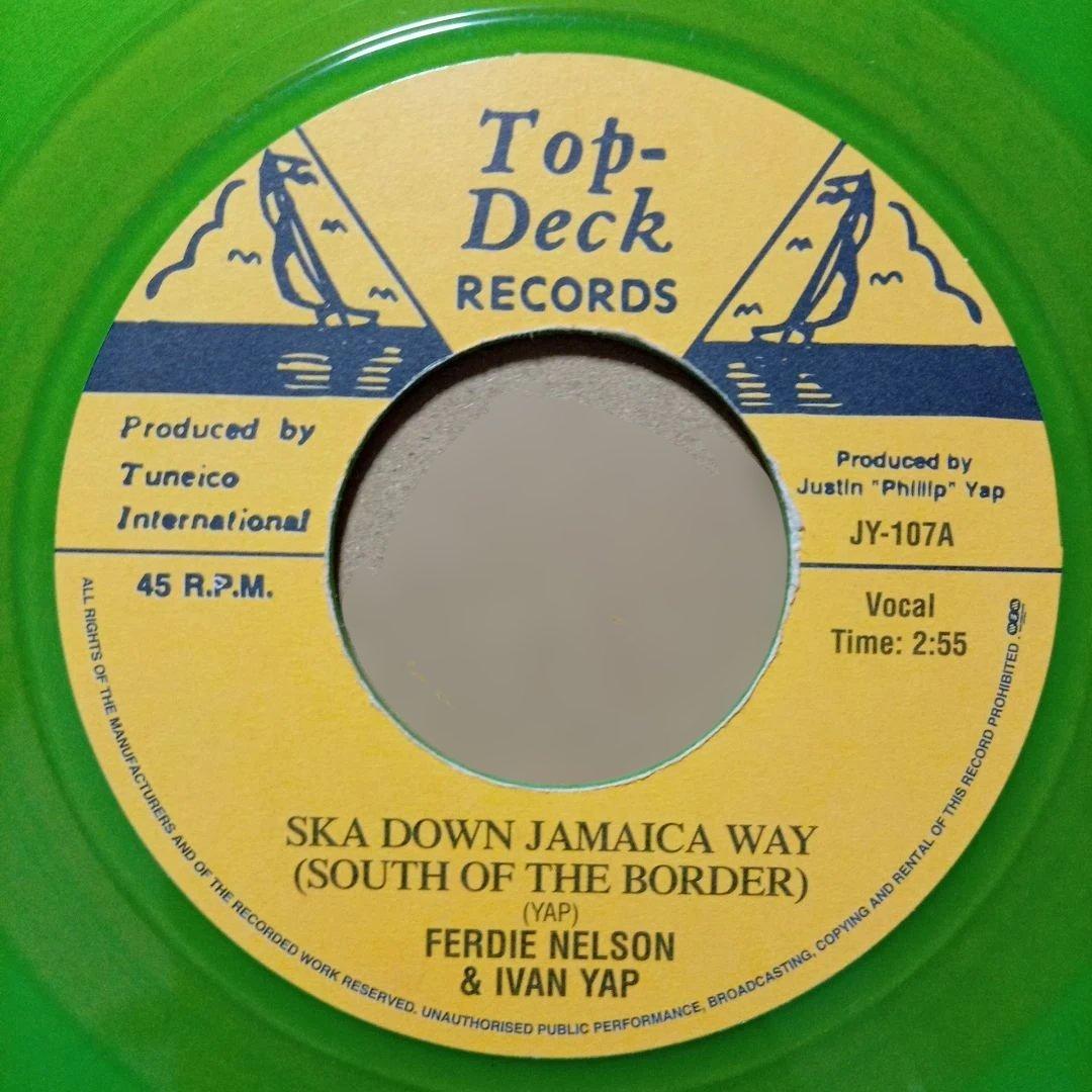Roland Alphonso - Rolli Rollin' / Ska Down Jamaica Way 7" Green Vinyl Record