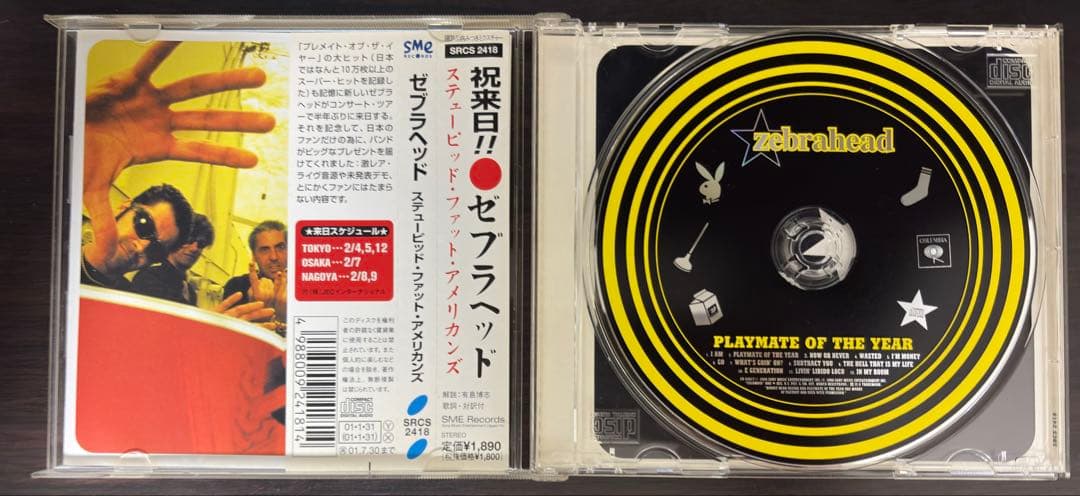Zebrahead Stupid Fat Americans CD Japan Press with OBI Rare Mini-Album 2001