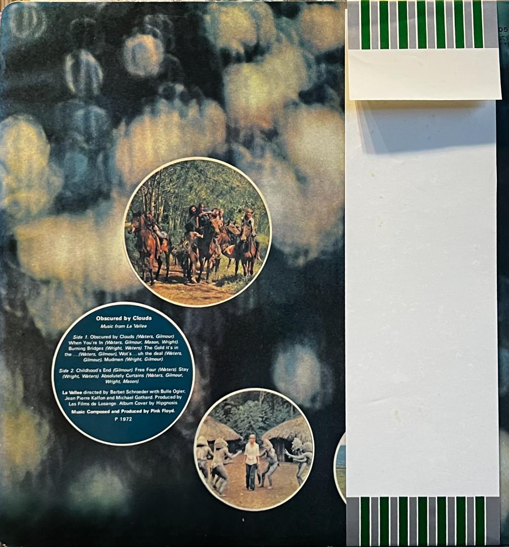 Pink Floyd Obscured By Clouds Japan LP EOP-80575 w/ Obi & Liner Note