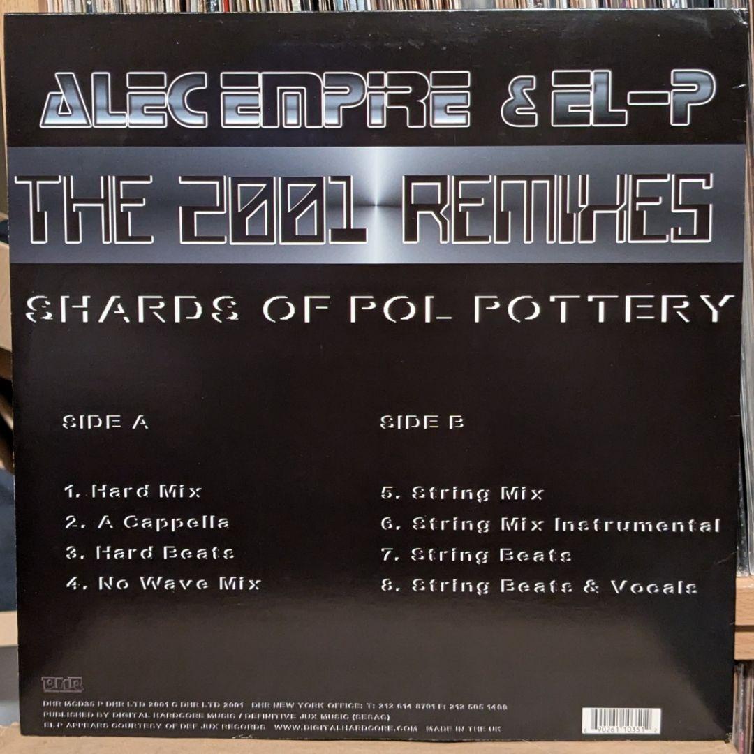 Alec Empire & EL-P - Shards Of Pol Pottery: The 2001 Remixes 12" Vinyl DHR